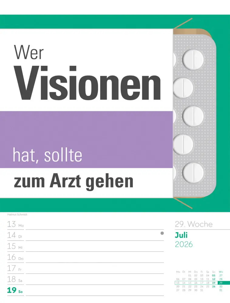 Bild: 9783838426952 | Klartext Sprüchekalender Wochenplaner 2026 | GmbH | Kalender | Deutsch