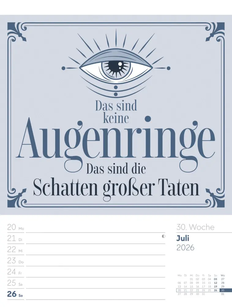 Bild: 9783838426952 | Klartext Sprüchekalender Wochenplaner 2026 | GmbH | Kalender | Deutsch