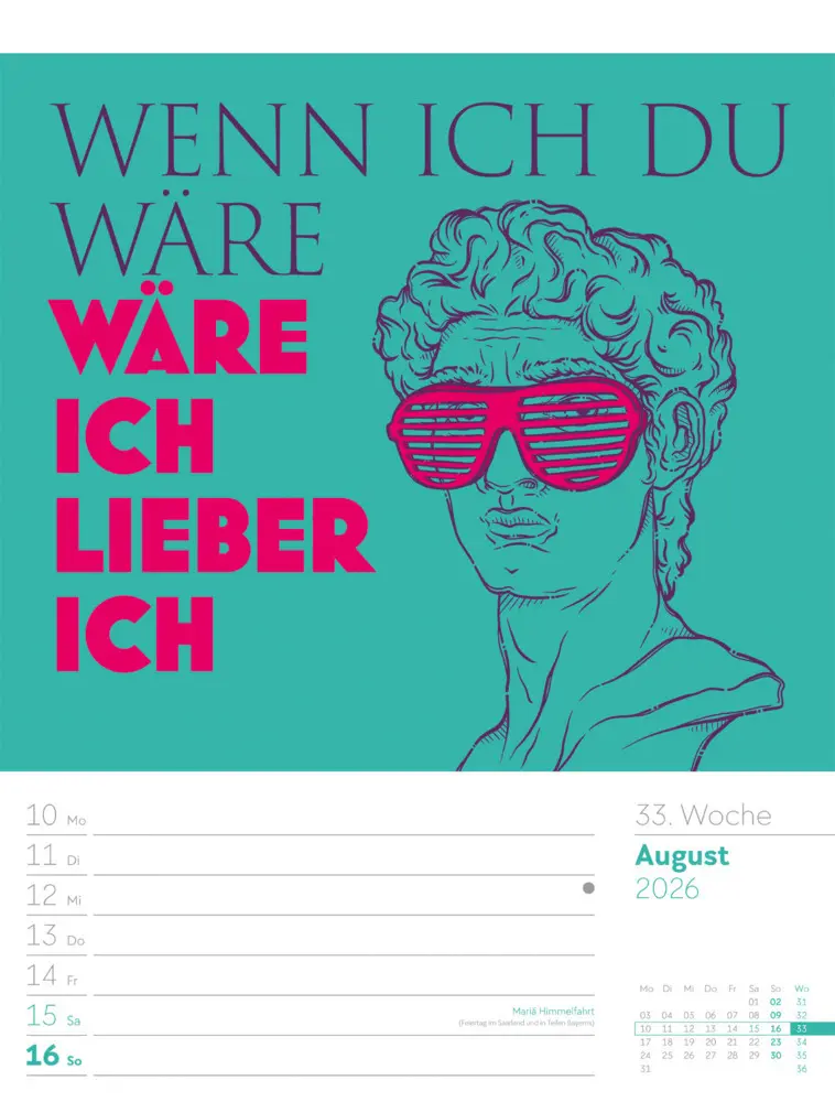 Bild: 9783838426952 | Klartext Sprüchekalender Wochenplaner 2026 | GmbH | Kalender | Deutsch