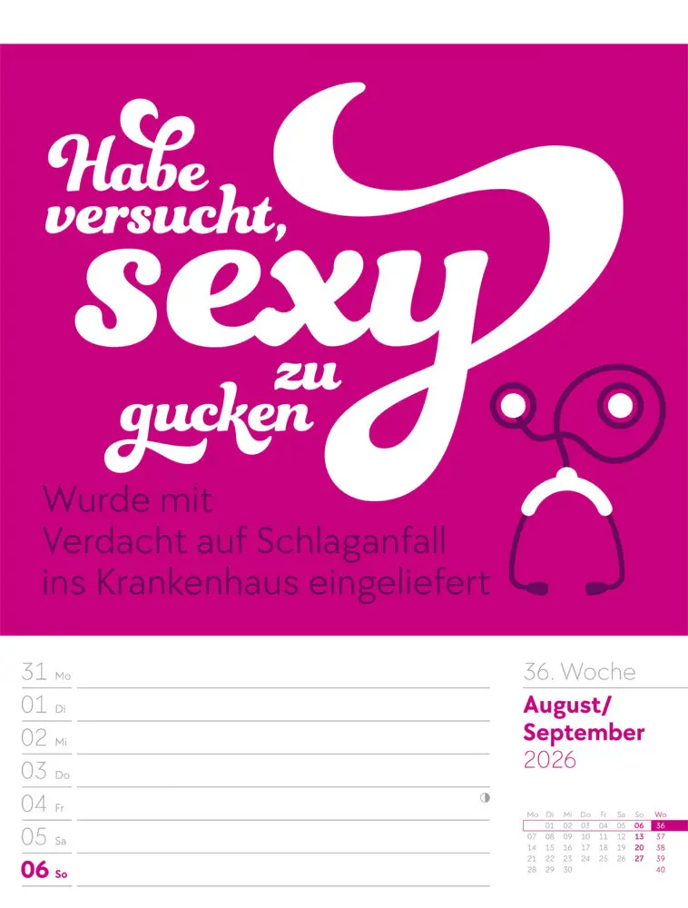 Bild: 9783838426952 | Klartext Sprüchekalender Wochenplaner 2026 | GmbH | Kalender | Deutsch
