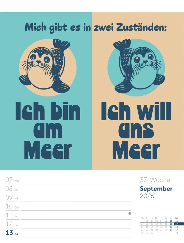 Bild: 9783838426952 | Klartext Sprüchekalender Wochenplaner 2026 | GmbH | Kalender | Deutsch