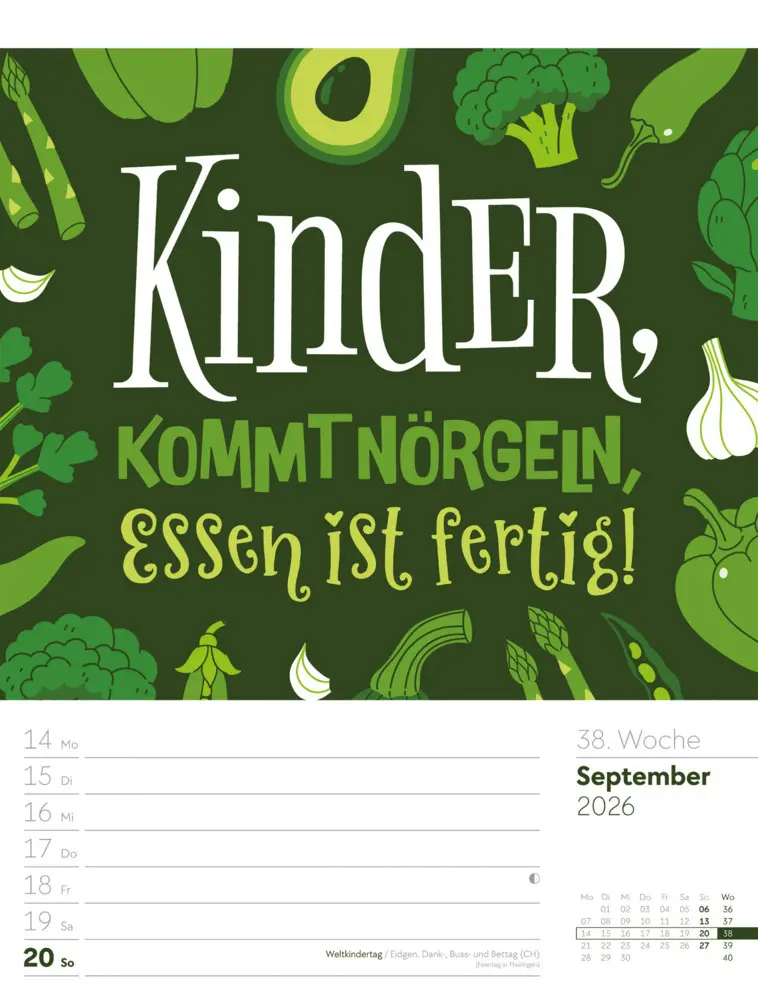 Bild: 9783838426952 | Klartext Sprüchekalender Wochenplaner 2026 | GmbH | Kalender | Deutsch