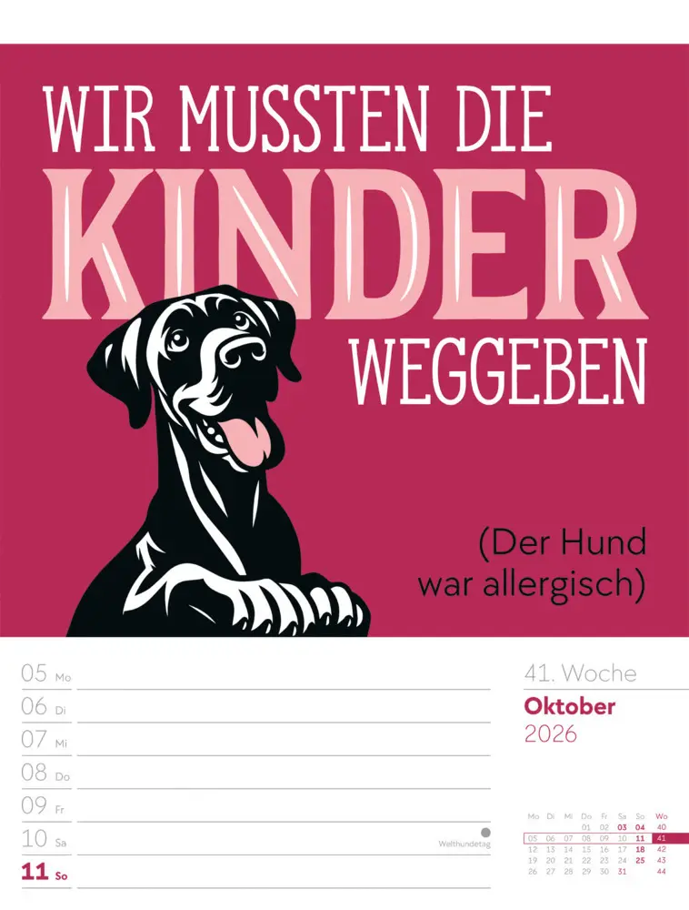 Bild: 9783838426952 | Klartext Sprüchekalender Wochenplaner 2026 | GmbH | Kalender | Deutsch