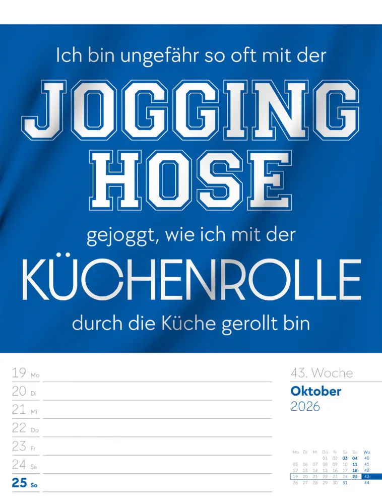 Bild: 9783838426952 | Klartext Sprüchekalender Wochenplaner 2026 | GmbH | Kalender | Deutsch