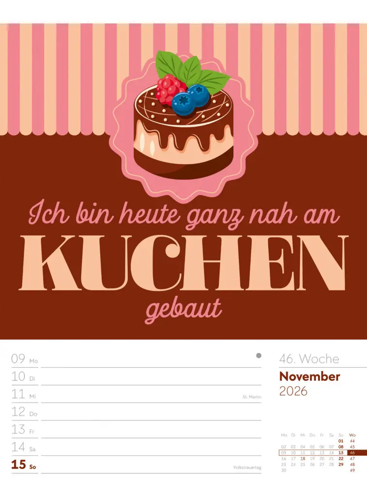 Bild: 9783838426952 | Klartext Sprüchekalender Wochenplaner 2026 | GmbH | Kalender | Deutsch