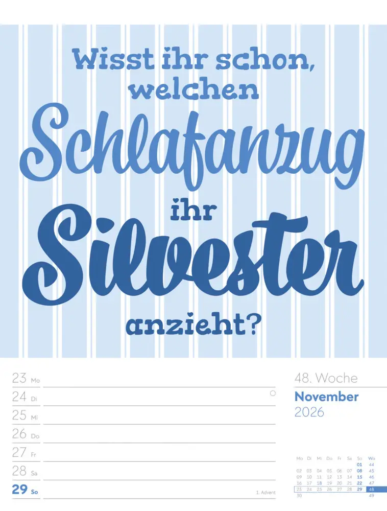 Bild: 9783838426952 | Klartext Sprüchekalender Wochenplaner 2026 | GmbH | Kalender | Deutsch