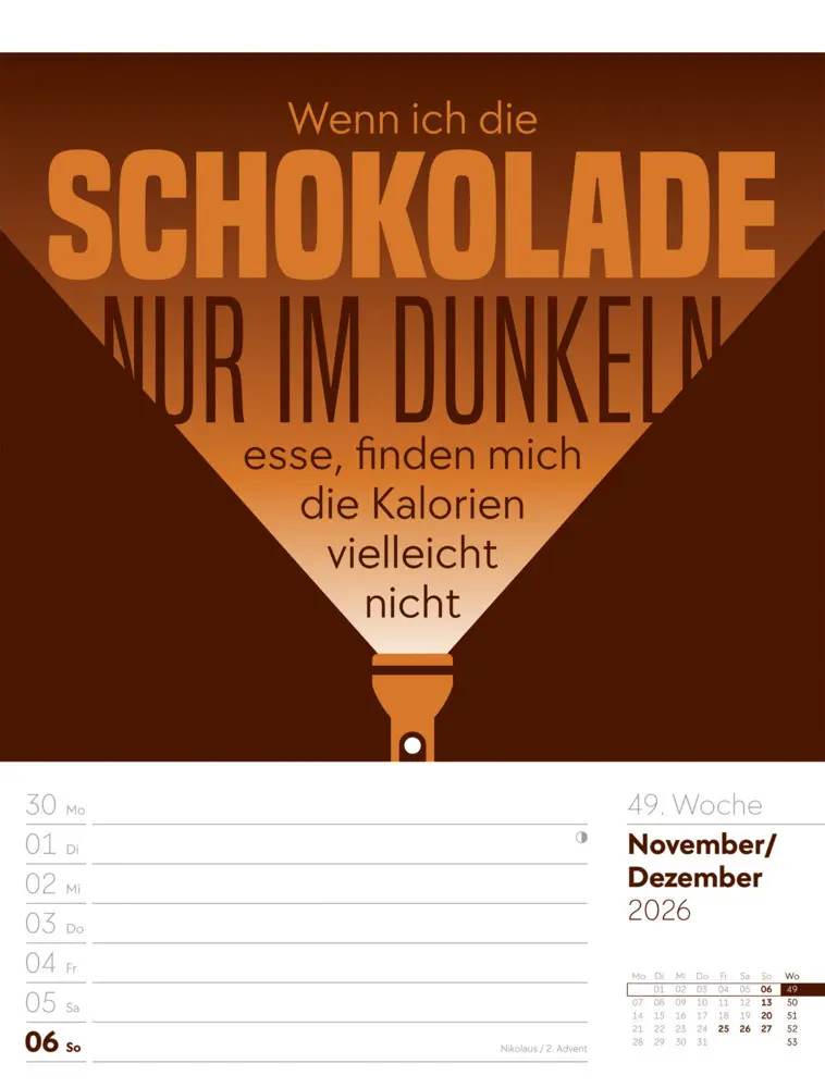 Bild: 9783838426952 | Klartext Sprüchekalender Wochenplaner 2026 | GmbH | Kalender | Deutsch