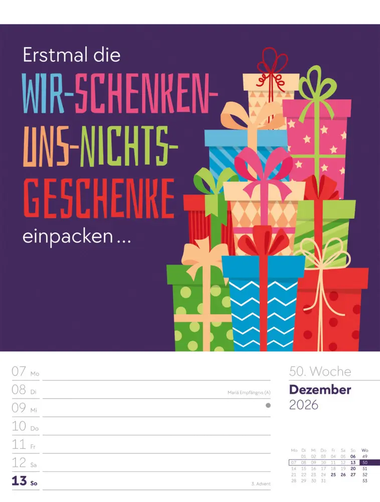 Bild: 9783838426952 | Klartext Sprüchekalender Wochenplaner 2026 | GmbH | Kalender | Deutsch