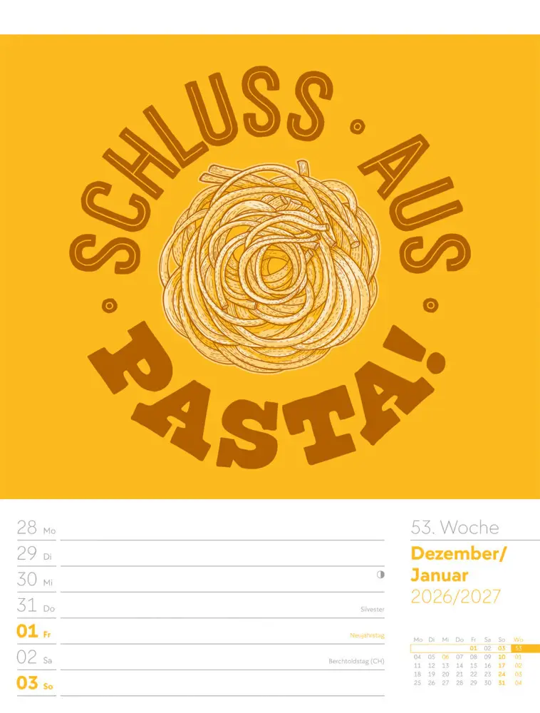 Bild: 9783838426952 | Klartext Sprüchekalender Wochenplaner 2026 | GmbH | Kalender | Deutsch