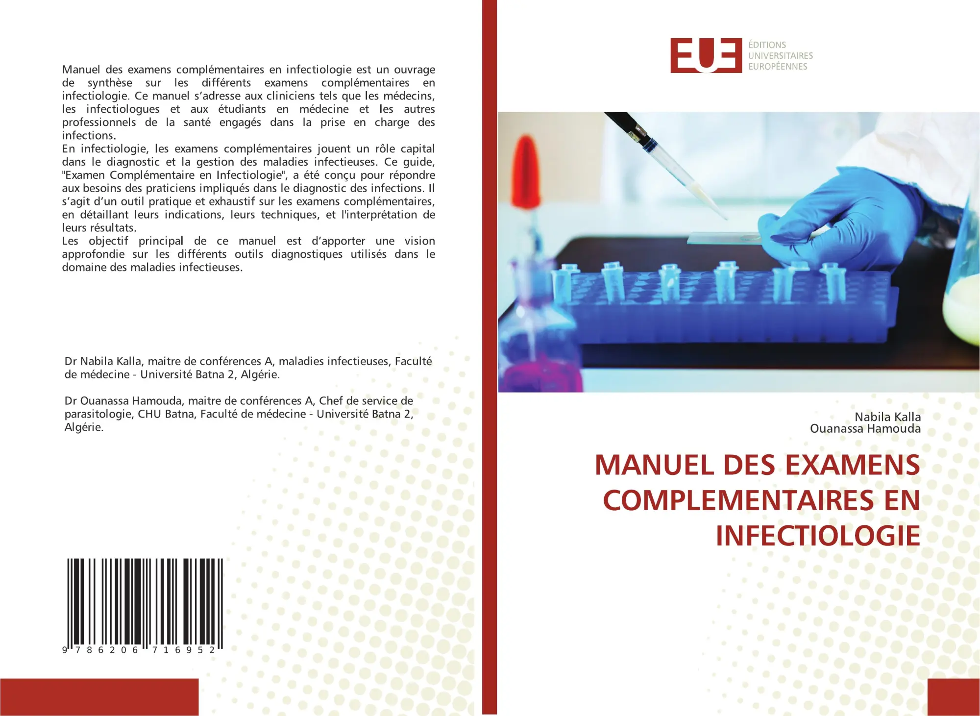 Cover: 9786206716952 | MANUEL DES EXAMENS COMPLEMENTAIRES EN INFECTIOLOGIE | Kalla (u. a.)