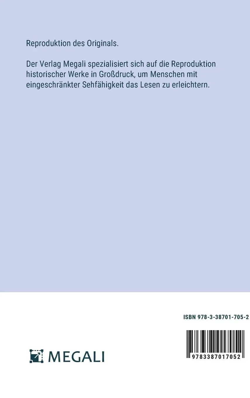 Rückseite: 9783387017052 | Iphigenie auf Tauris | in Großdruckschrift | Goethe | Buch | 116 S.