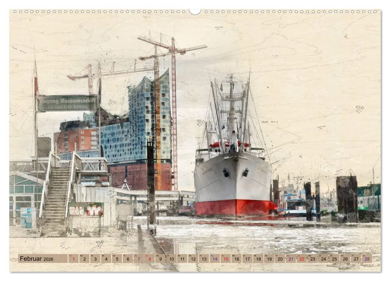 Bild: 9783457857052 | Hamburg für Genießer (Wandkalender 2026 DIN A2 quer), CALVENDO...