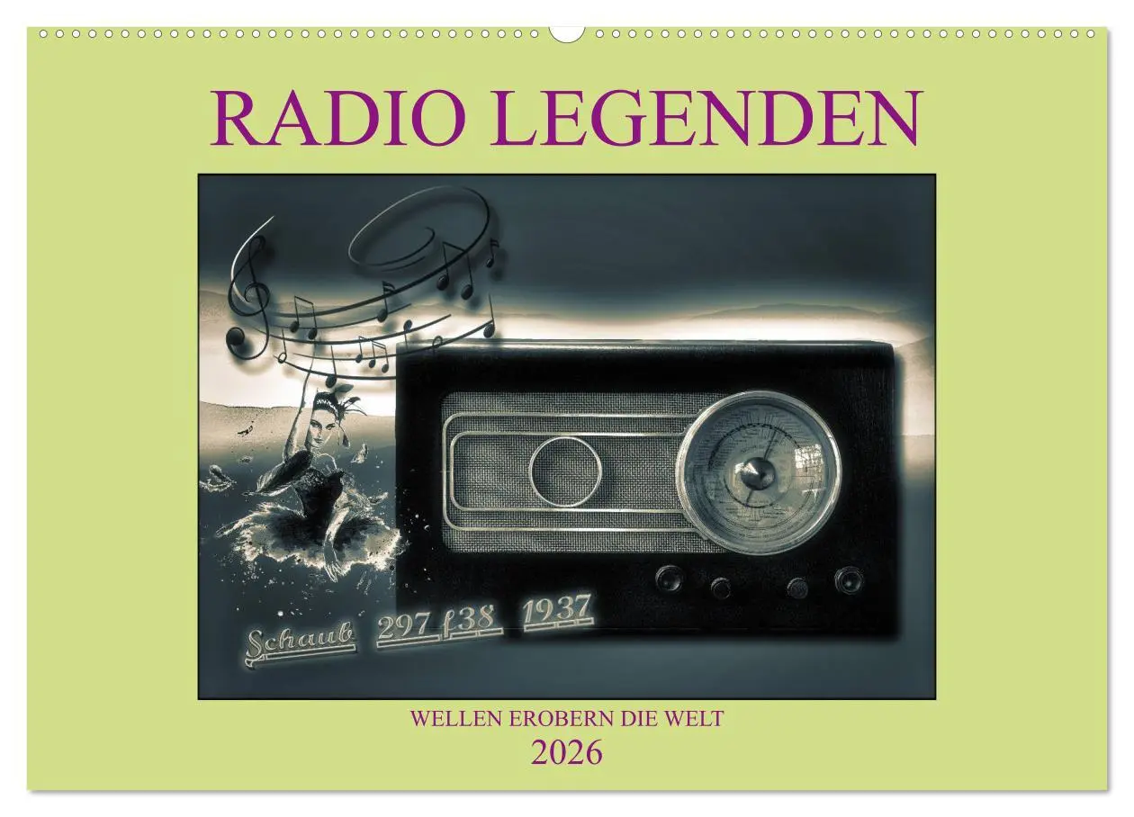 Cover: 9783457927052 | RADIO LEGENDEN (Wandkalender 2026 DIN A2 quer), CALVENDO...