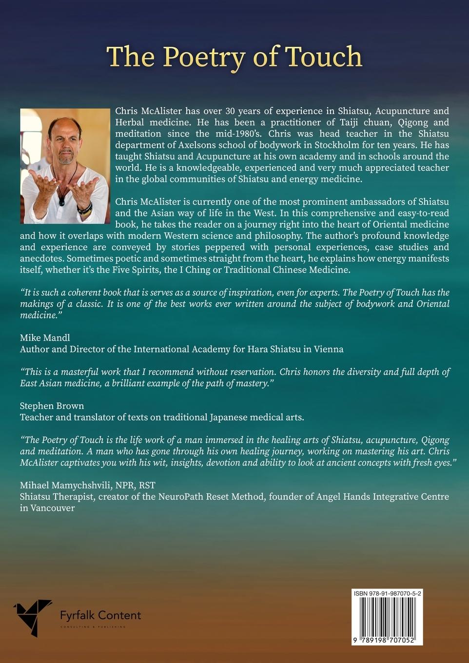Rückseite: 9789198707052 | The Poetry of Touch | Alchemy, Transformation &amp; Oriental Medicine