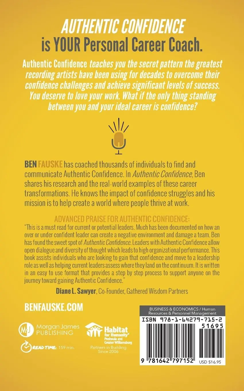 Rückseite: 9781642797152 | Authentic Confidence | Ben Fauske | Taschenbuch | Englisch | 2020