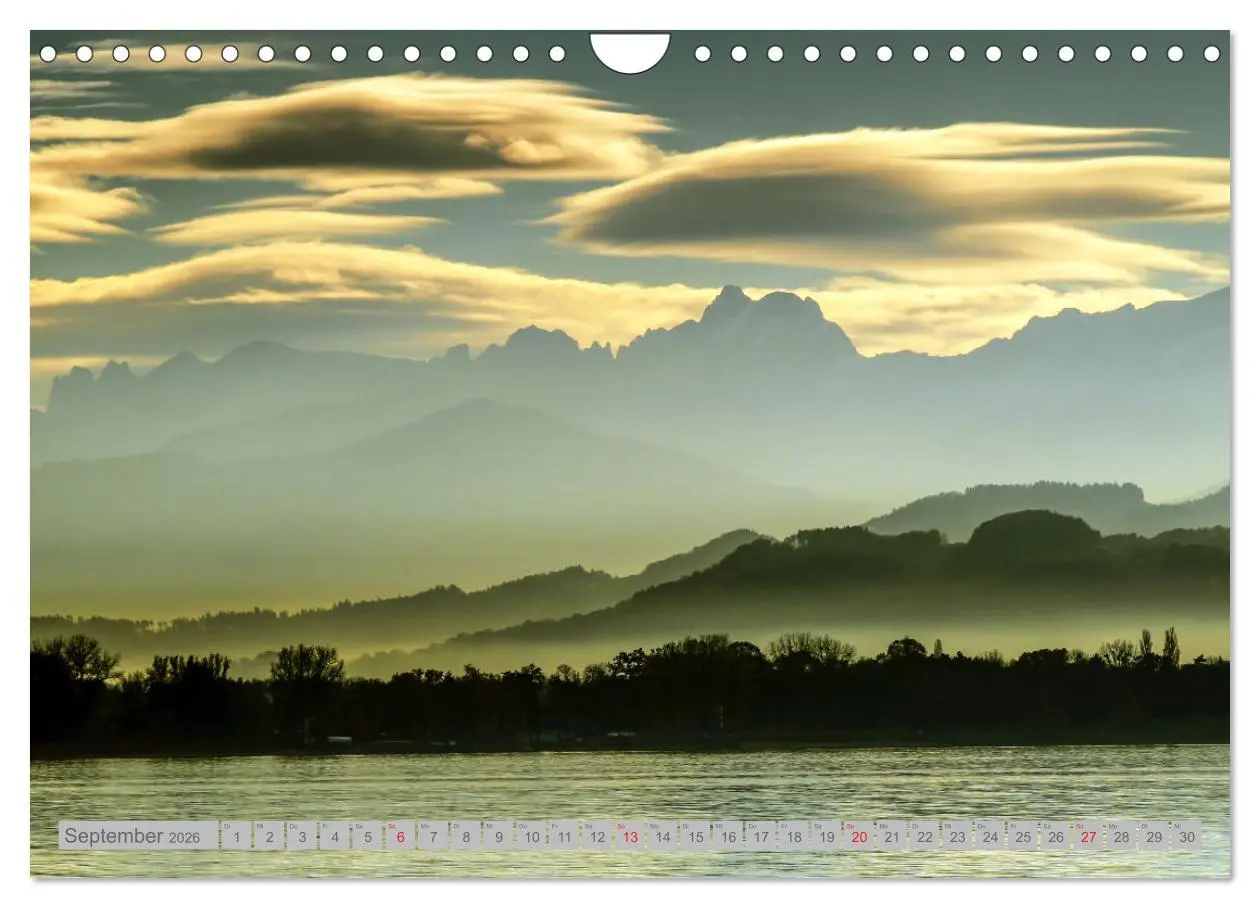 Bild: 9783457537152 | Wolken überm Bodensee (Wandkalender 2026 DIN A4 quer), CALVENDO...