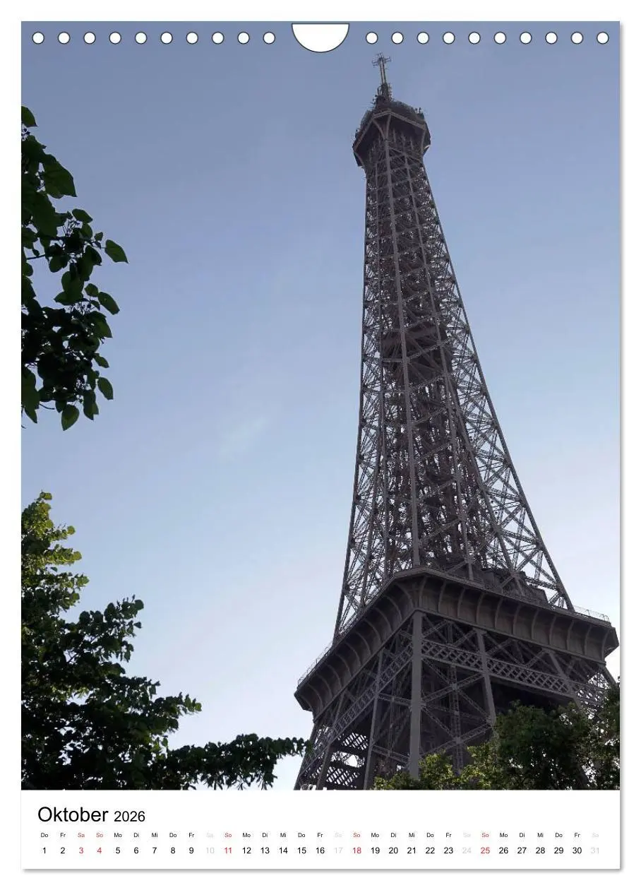 Bild: 9783516487152 | Unterwegs in Paris (Wandkalender 2026 DIN A4 hoch), CALVENDO...