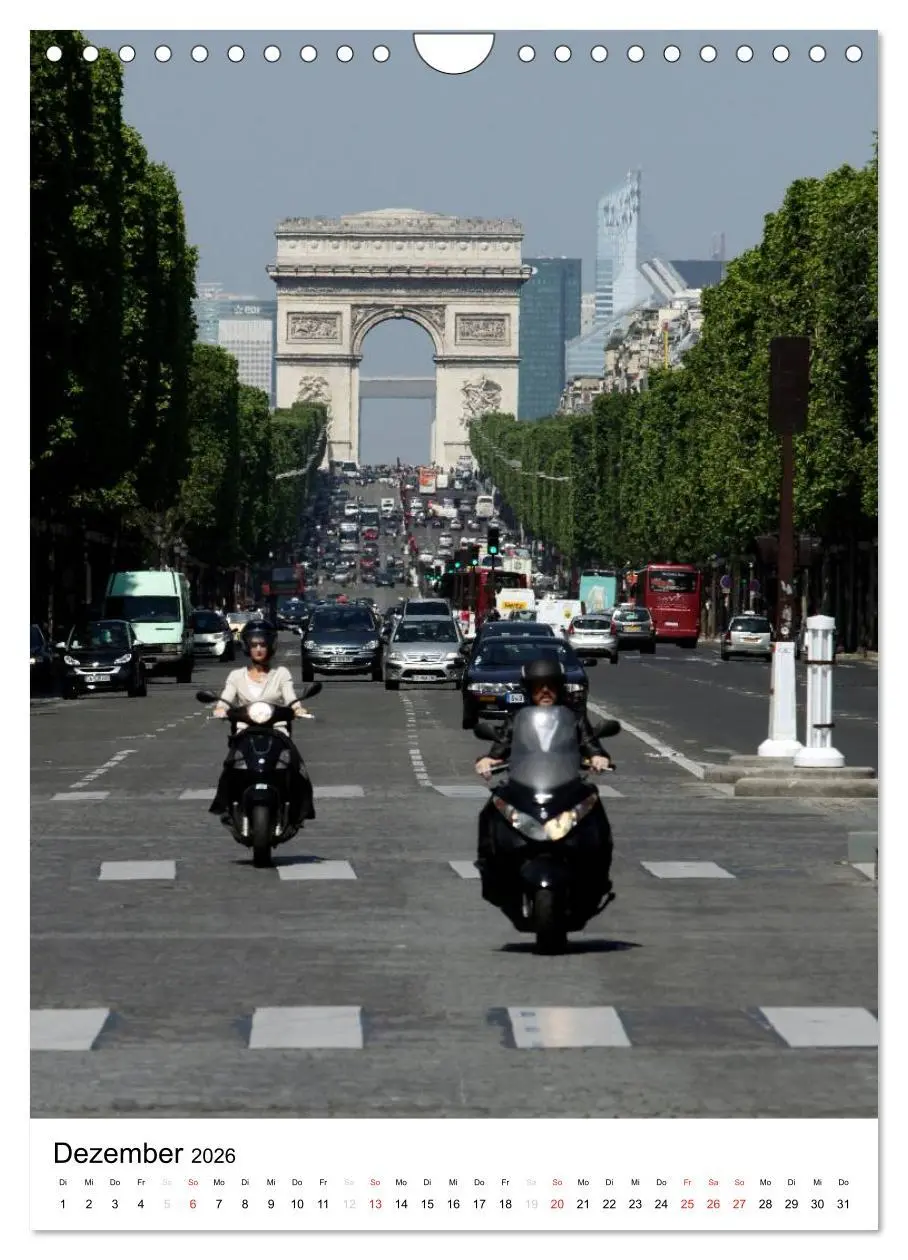 Bild: 9783516487152 | Unterwegs in Paris (Wandkalender 2026 DIN A4 hoch), CALVENDO...
