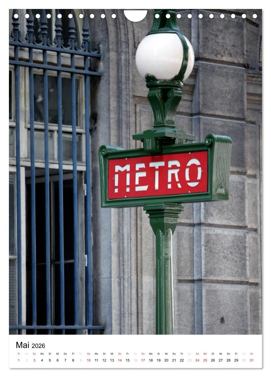 Bild: 9783516487152 | Unterwegs in Paris (Wandkalender 2026 DIN A4 hoch), CALVENDO...