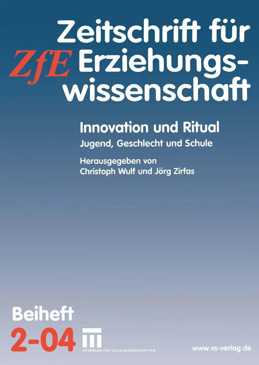 Cover: 9783810037152 | Innovation und Ritual | Jugend, Geschlecht und Schule | Zirfas (u. a.)