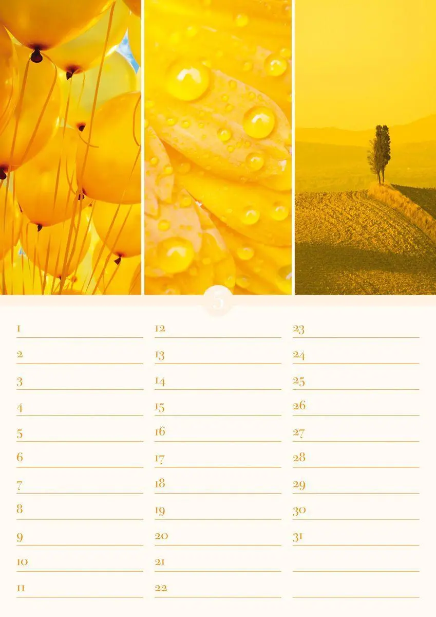 Bild: 9783840737152 | Geburtstagskalender Harmonie &amp; Farbe immerwährend | Kalender | 14 S.
