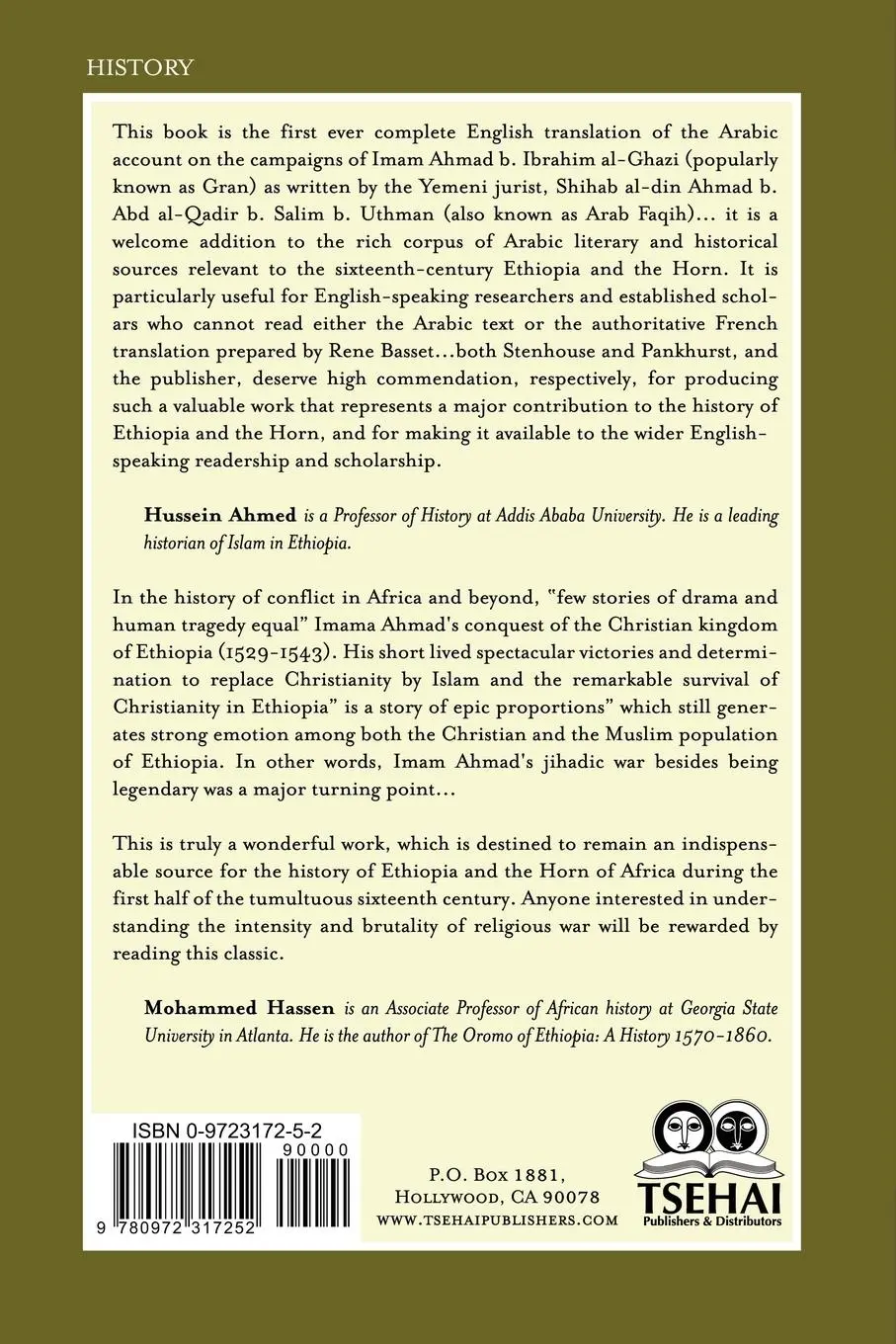 Rückseite: 9780972317252 | The Conquest of Abyssinia | Futuh Al Habasa | Arabfaqih | Taschenbuch