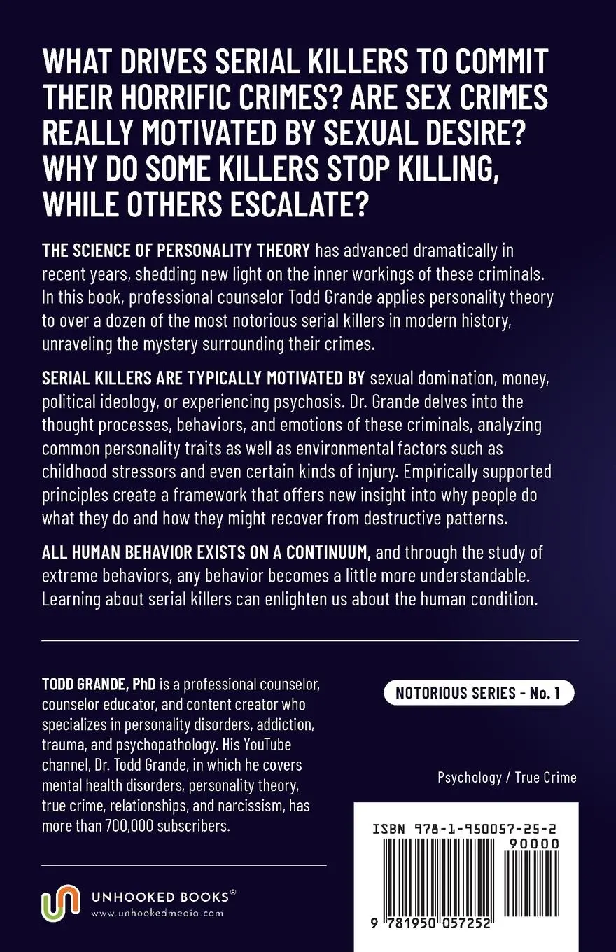 Rückseite: 9781950057252 | The Psychology of Notorious Serial Killers | Todd Grande | Taschenbuch