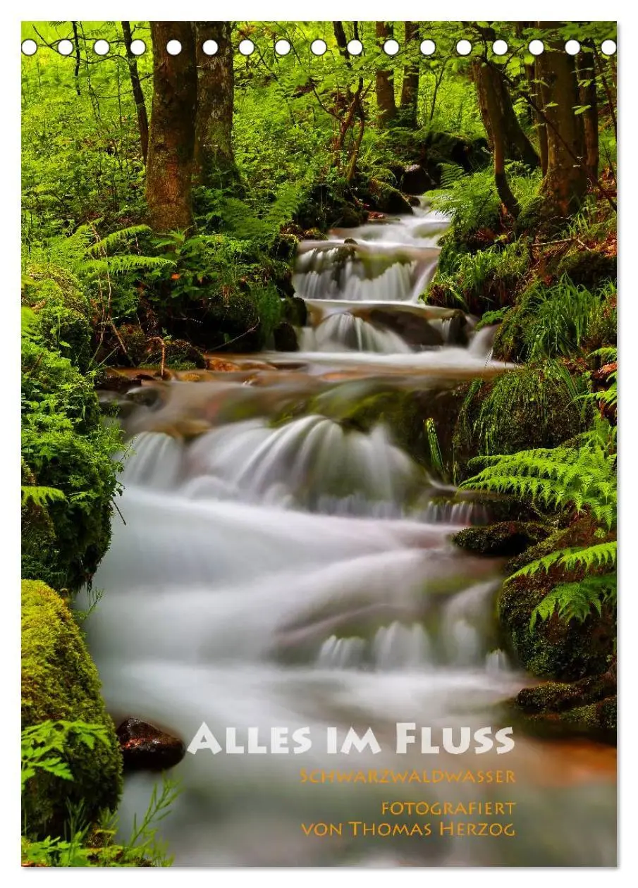 Cover: 9783516477252 | Alles im Fluss - Schwarzwaldwasser (Tischkalender 2026 DIN A5...