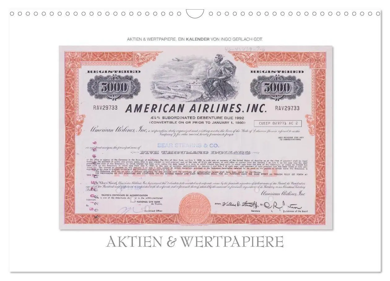 Cover: 9783594147252 | Aktien &amp; Wertpapiere / CH-Version (Wandkalender 2027 DIN A3 quer),...