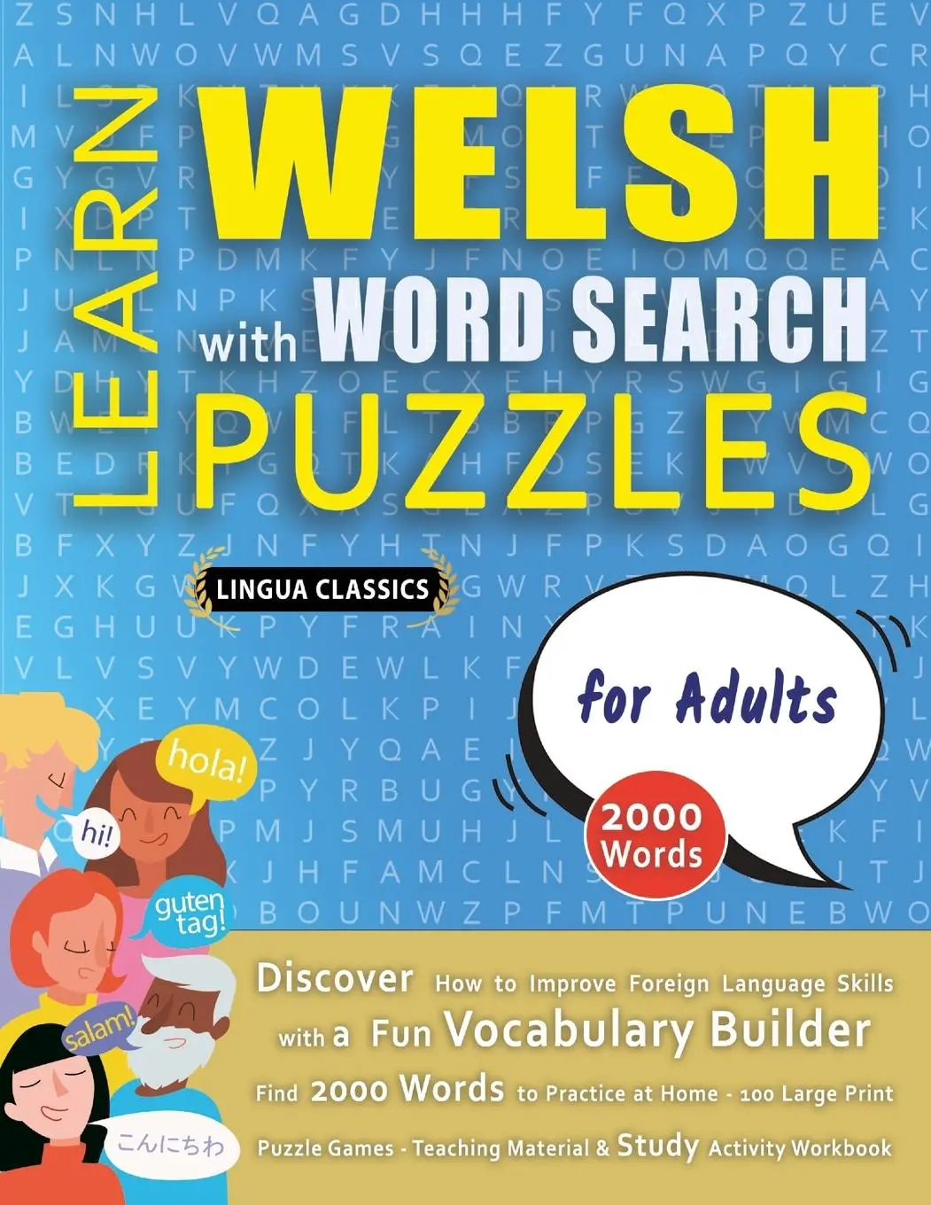 Cover: 9798349037252 | LEARN WELSH WITH WORD SEARCH PUZZLES FOR ADULTS - Discover How to...
