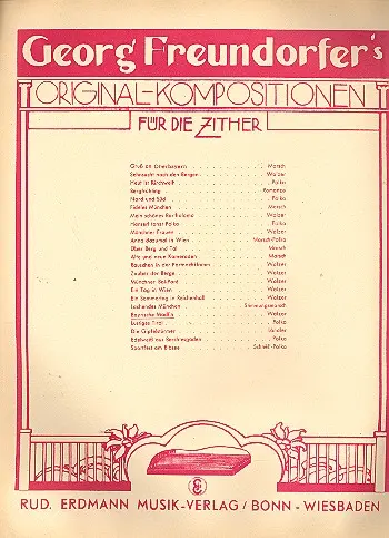 Bayrische Madln für Zither