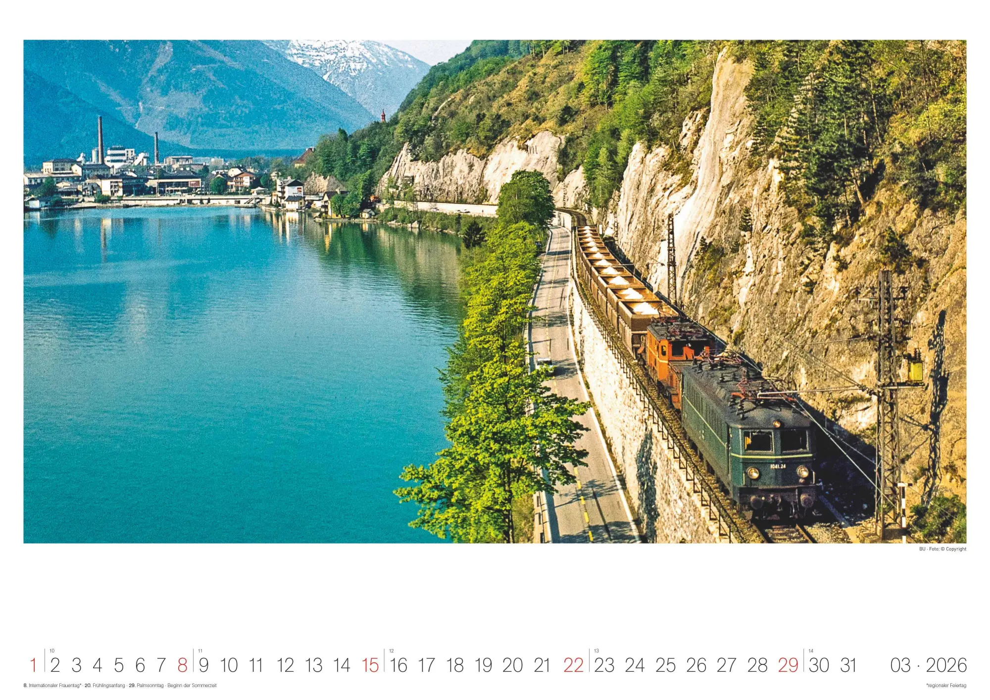 Bild: 4069095007352 | Eisenbahn-Nostalgie - Wandkalender im Format 42 x 29,7 | Alpha Edition