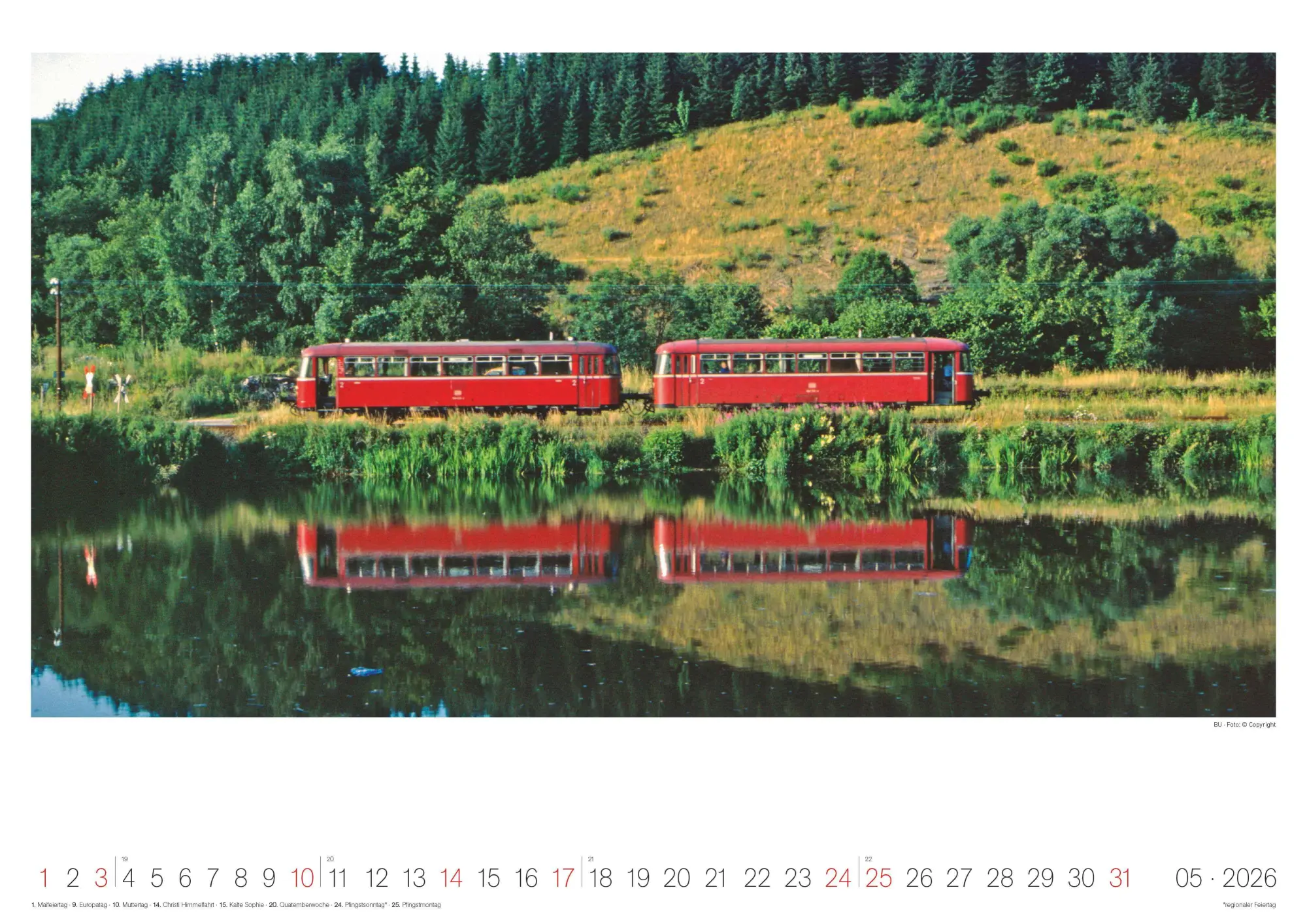 Bild: 4069095007352 | Eisenbahn-Nostalgie - Wandkalender im Format 42 x 29,7 | Alpha Edition