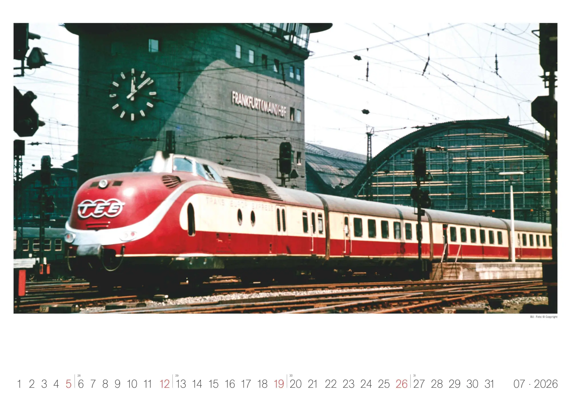 Bild: 4069095007352 | Eisenbahn-Nostalgie - Wandkalender im Format 42 x 29,7 | Alpha Edition