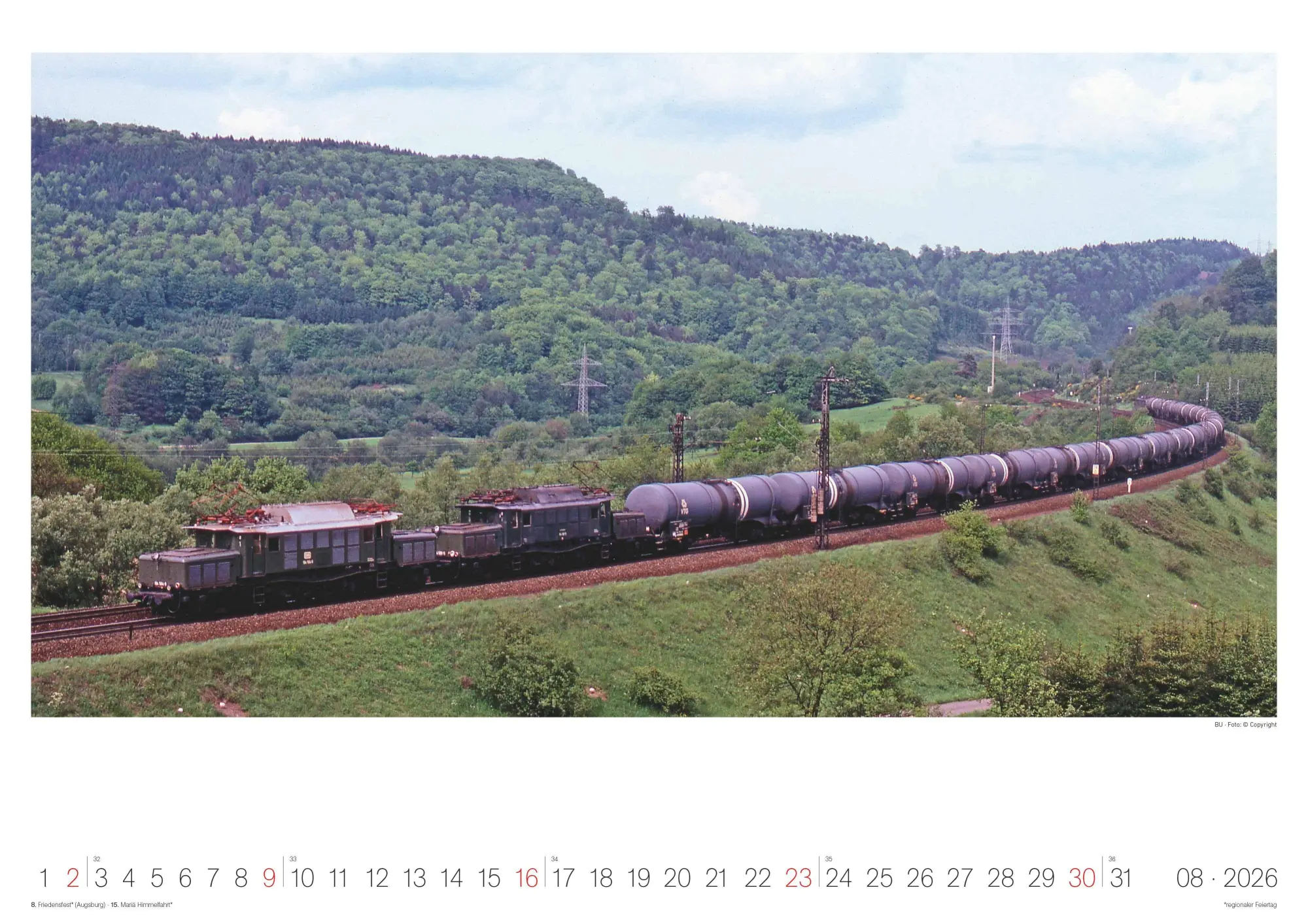 Bild: 4069095007352 | Eisenbahn-Nostalgie - Wandkalender im Format 42 x 29,7 | Alpha Edition