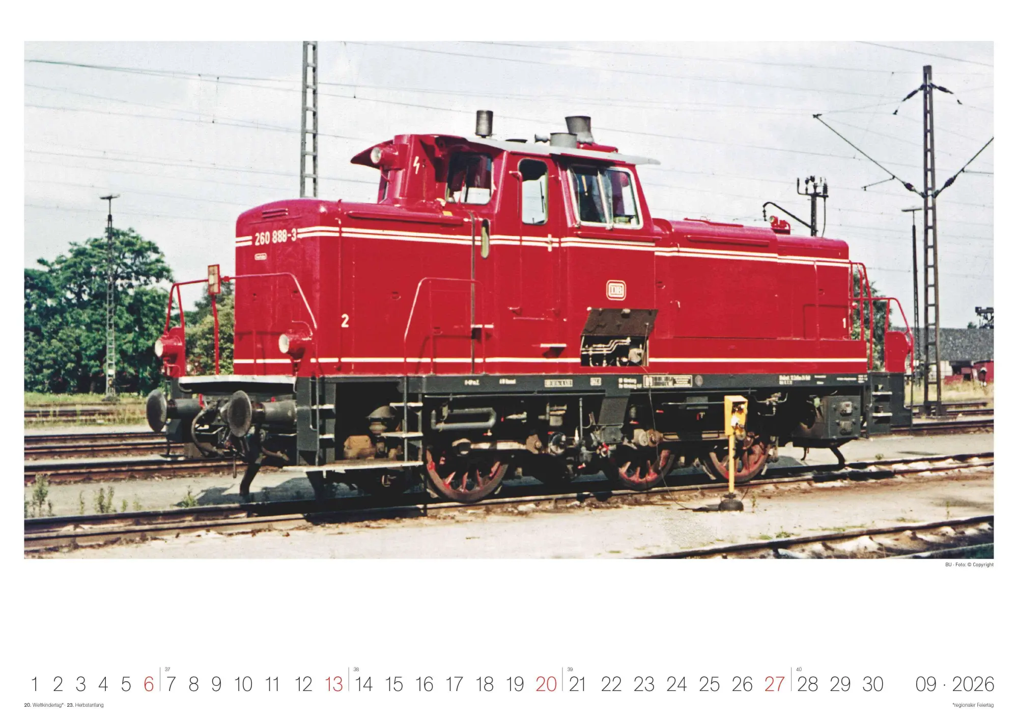 Bild: 4069095007352 | Eisenbahn-Nostalgie - Wandkalender im Format 42 x 29,7 | Alpha Edition