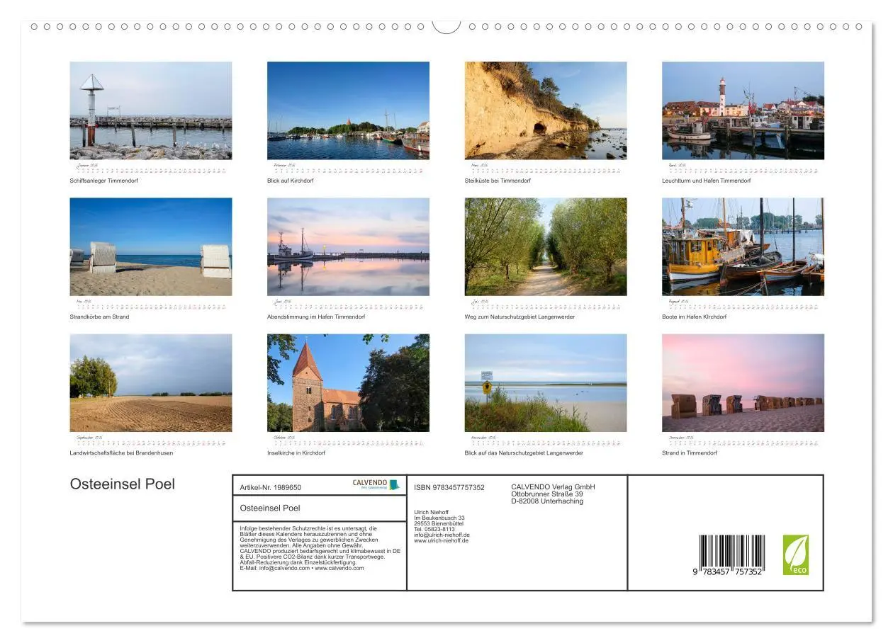 Bild: 9783457757352 | Osteeinsel Poel (hochwertiger Premium Wandkalender 2026 DIN A2...