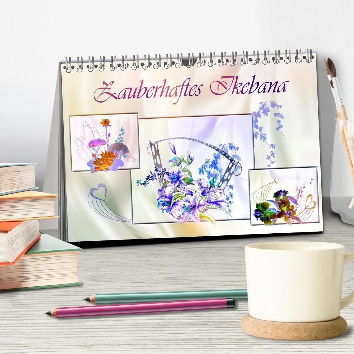 Bild: 9783457827352 | Zauberhaftes Ikebana (Tischkalender 2026 DIN A5 quer), CALVENDO...