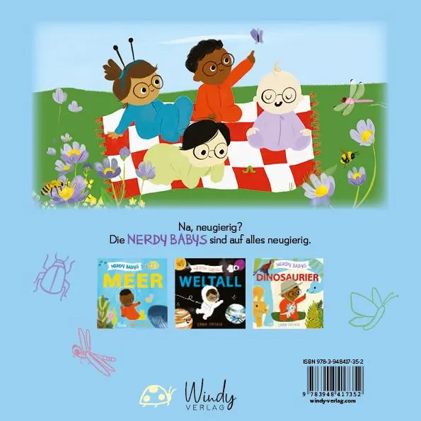 Rückseite: 9783948417352 | Nerdy Babys - Insekten | Emmy Kastner | Buch | Nerdy Babys | 24 S.