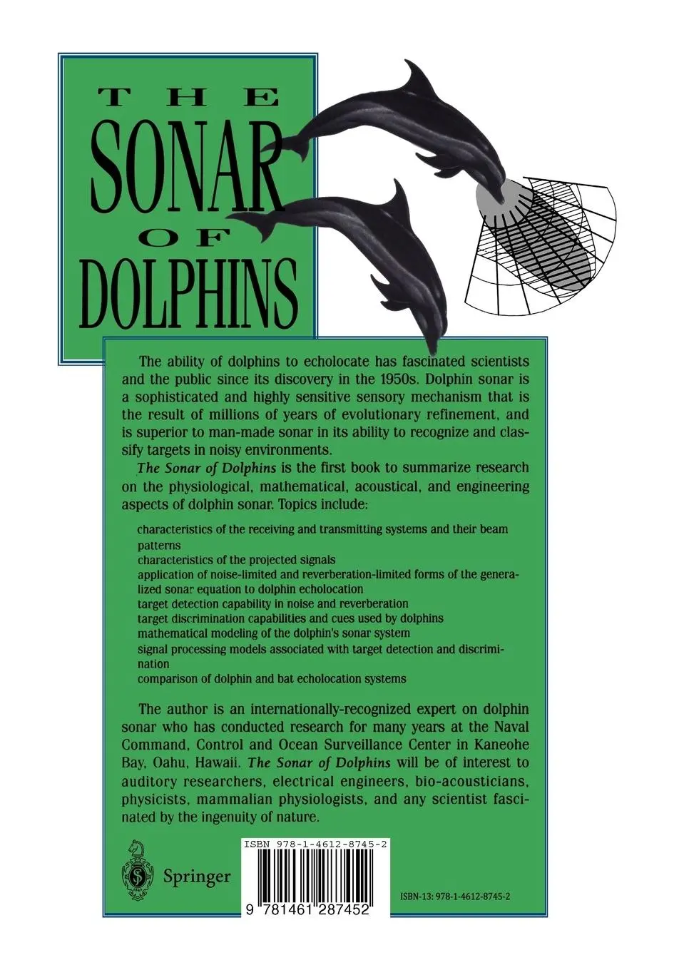 Rückseite: 9781461287452 | The Sonar of Dolphins | Whitlow W. L. Au | Taschenbuch | xii | 2011