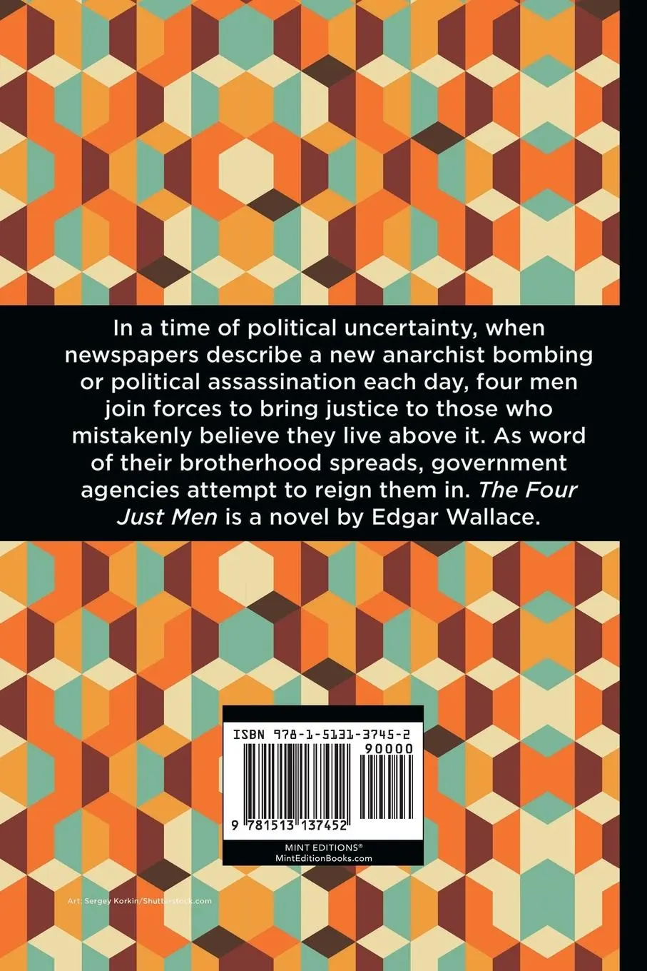 Rückseite: 9781513137452 | The Four Just Men | Large Print Edition | Edgar Wallace | Taschenbuch