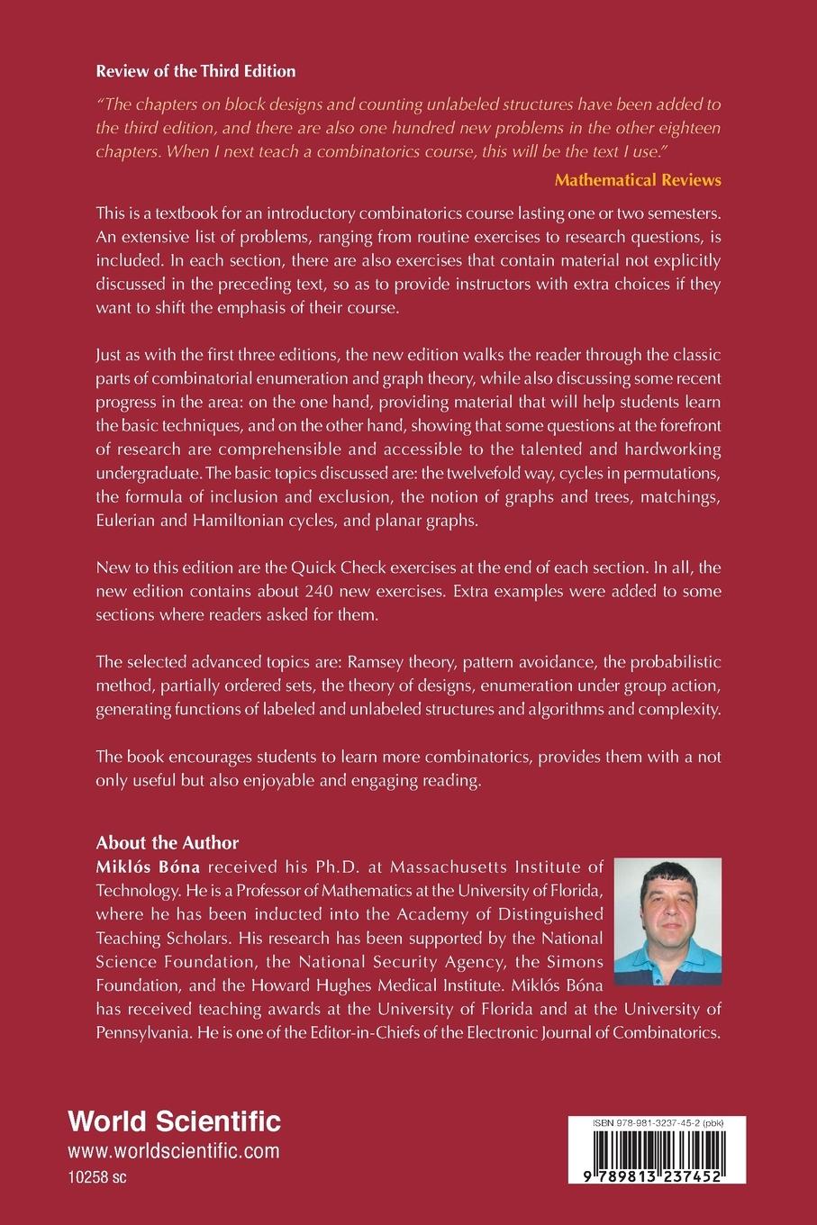 Rückseite: 9789813237452 | WALK THROUGH COMBINATORICS (4ED) | Miklos Bona | Taschenbuch | 2019