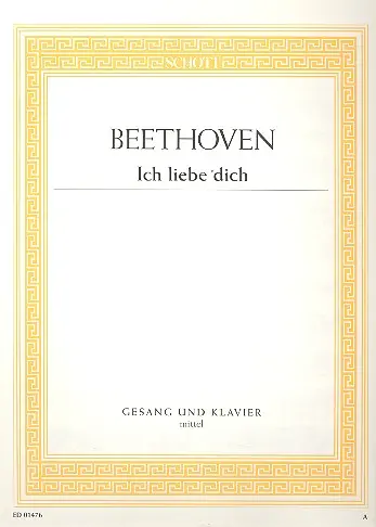 Cover: 9790001087452 | Ich liebe dich | Ludwig van Beethoven | Buch | 4 S. | Deutsch | 1985