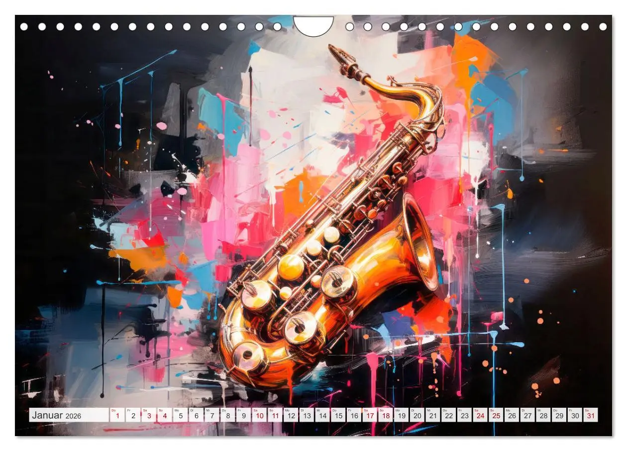 Bild: 9783457357552 | MUSIKINSTRUMENTE Moderne dekorative Inszenierung (Wandkalender 2026...