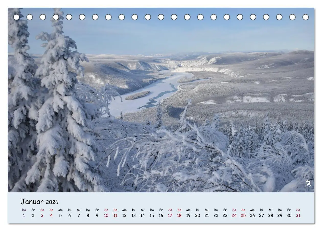Bild: 9783457737552 | Entdecke den Yukon (Tischkalender 2026 DIN A5 quer), CALVENDO...