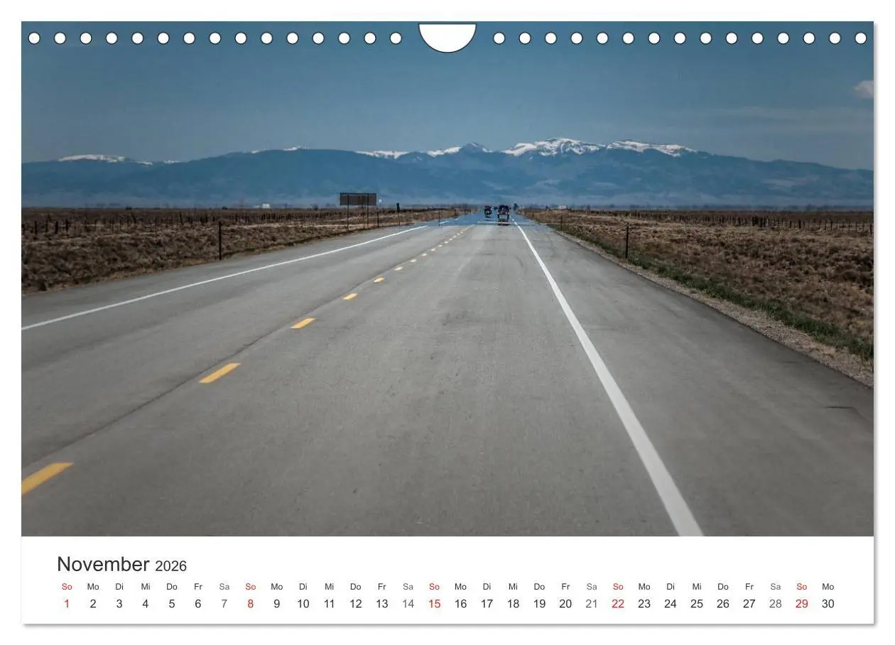 Bild: 9783516067552 | USA Roads (Wandkalender 2026 DIN A4 quer), CALVENDO Monatskalender