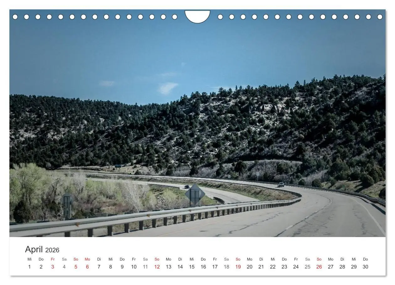 Bild: 9783516067552 | USA Roads (Wandkalender 2026 DIN A4 quer), CALVENDO Monatskalender
