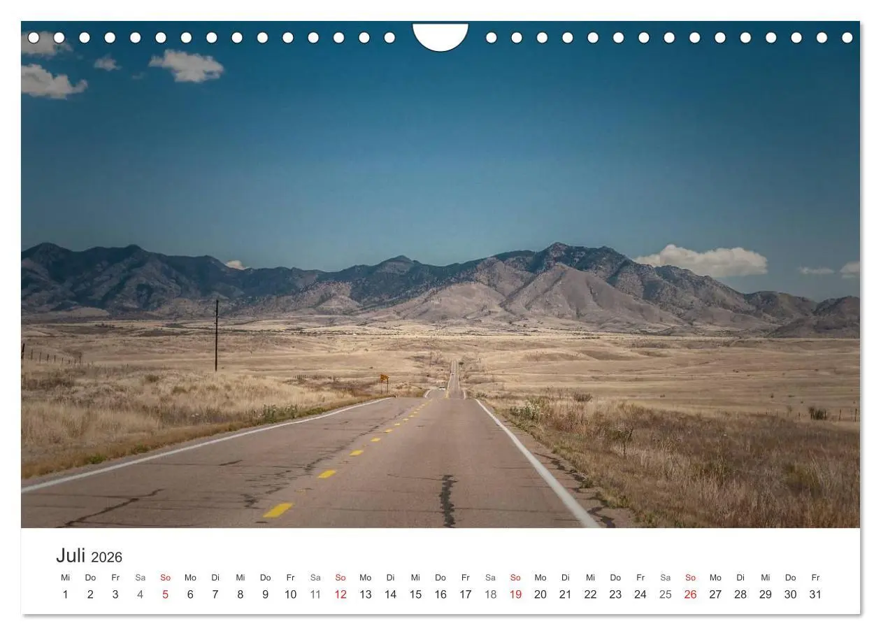 Bild: 9783516067552 | USA Roads (Wandkalender 2026 DIN A4 quer), CALVENDO Monatskalender