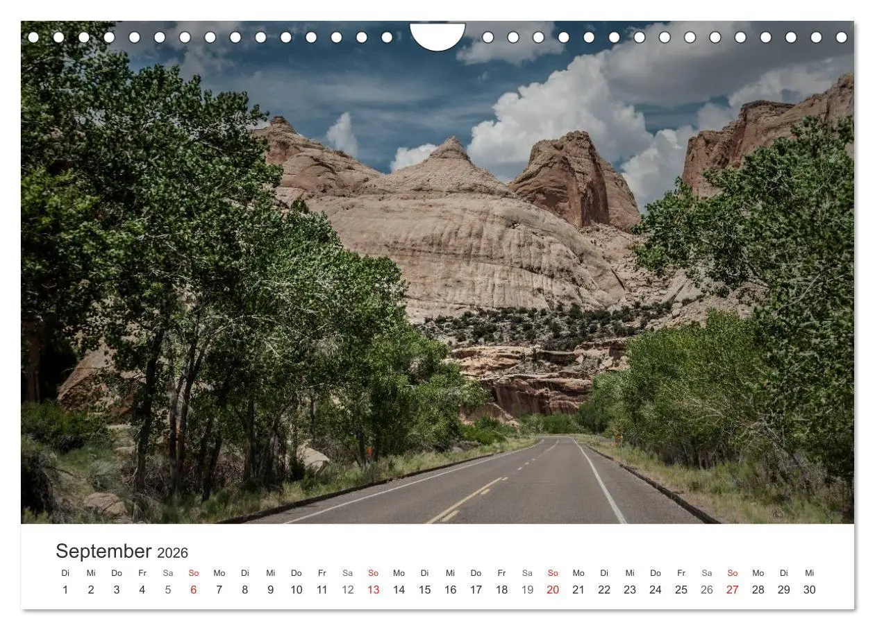 Bild: 9783516067552 | USA Roads (Wandkalender 2026 DIN A4 quer), CALVENDO Monatskalender