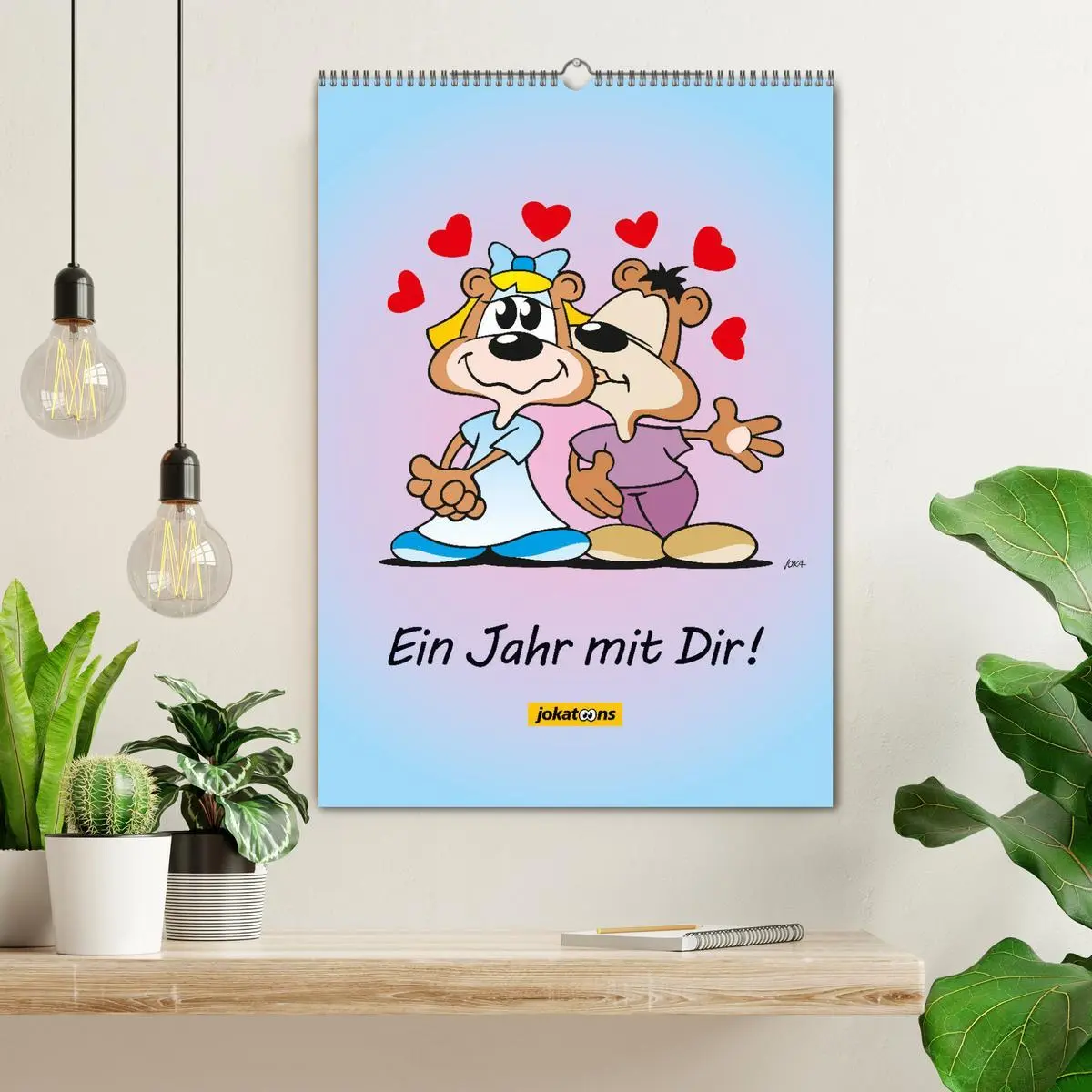 Bild: 9783516377552 | Ein Jahr mit Dir! (Wandkalender 2026 DIN A2 hoch), CALVENDO...